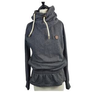 Naketano Hoodie Elastic Waist Grey Size XS/S